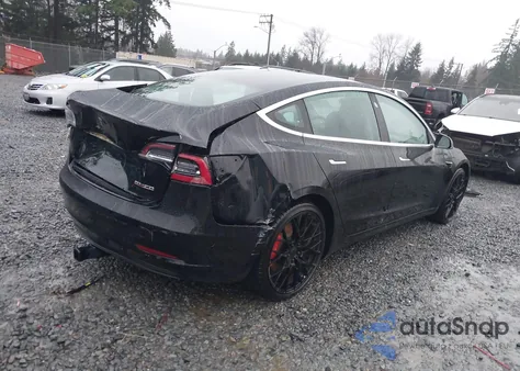 2020 Tesla Model 3 Performance Dual Motor All-Wheel Drive z USA, uszkodzony, nr VIN 5YJ3E1EC3LF623433